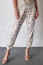 Load image into Gallery viewer, Luccia Beige/Silver Sequin Rinnie Pant