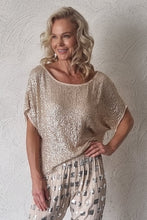 Load image into Gallery viewer, Luccia Rose Gold Sequin Raea Top