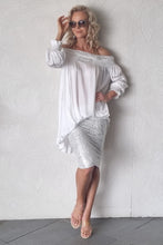 Load image into Gallery viewer, Luccia White Beaded Milli Tunic