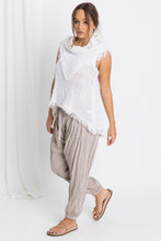 Load image into Gallery viewer, Lisa Brown White Sleeveless Dezba Top