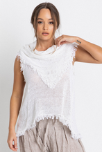 Load image into Gallery viewer, Lisa Brown White Sleeveless Dezba Top