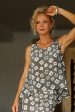 Load image into Gallery viewer, Luccia Charcoal Tiny Diamond Cara Tank