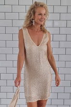 Load image into Gallery viewer, Luccia Rose Gold Sequin Jess Dress