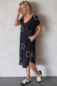 Luccia Black Circle Aggi Dress