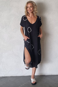 Luccia Black Circle Aggi Dress