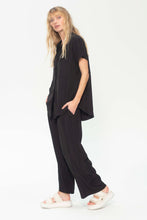 Load image into Gallery viewer, Mela Purdie Mache Black Pace Pant