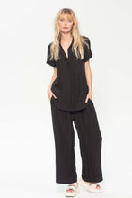 Load image into Gallery viewer, Mela Purdie Mache Black Pace Pant