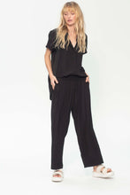 Load image into Gallery viewer, Mela Purdie Mache Black Pace Pant