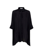 Load image into Gallery viewer, Mela Purdie Mache Black Chisel Panama Shirt