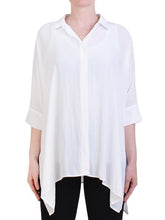 Load image into Gallery viewer, Mela Purdie Mache White Chisel Panama Shirt