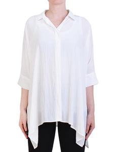 Mela Purdie Mache White Chisel Panama Shirt