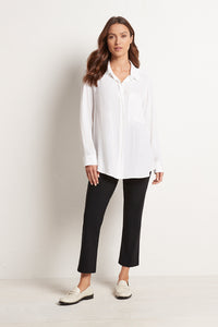 Mela Purdie Mache White Single Pocket Shirt