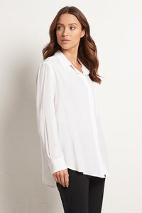 Mela Purdie Mache White Single Pocket Shirt