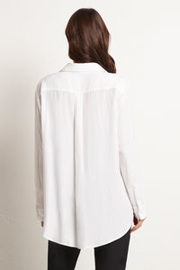 Mela Purdie Mache White Single Pocket Shirt