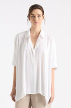 Load image into Gallery viewer, Mela Purdie Mache White Chisel Panama Shirt