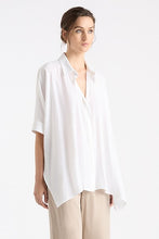 Load image into Gallery viewer, Mela Purdie Mache White Chisel Panama Shirt