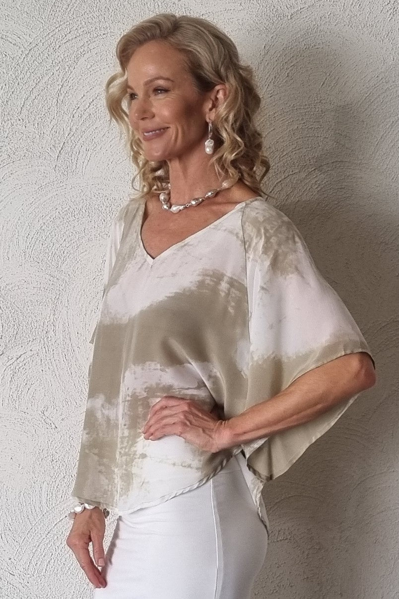 Luccia Sand Negative Gessica Top