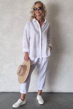 Load image into Gallery viewer, Luccia Plain White Linen Newi Pant