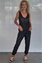 Load image into Gallery viewer, Luccia Black/Black Sequin Rinnie Pant