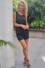 Load image into Gallery viewer, Luccia Black Sequin Elsie Shorts