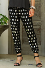 Load image into Gallery viewer, Luccia Black/Silver Sequin Rinnie Pant