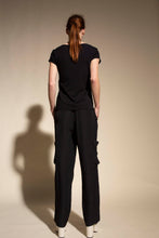 Load image into Gallery viewer, Mela Purdie Black Soft Cargo Pant