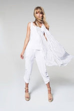 Load image into Gallery viewer, Mela Purdie Mache White Soft Cargo Pant