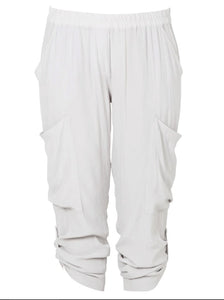 Mela Purdie Mache White Soft Cargo Pant
